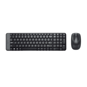 Logitech MK220 Combo con Teclado y Ratón Inalámbrico compacto para Windows, Inalámbrico a 2,4 GHz con Receptor USB