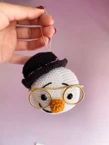 Bola de navidad de muñeco de nieve