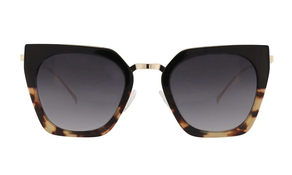 Gafa de acetato con cristales polarizados oversize con tipo ojo de gato.