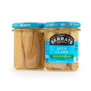 Atún Claro en aceite de oliva. Frasco 190g.