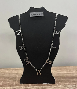 NAMASTE zilarrezko eztarria