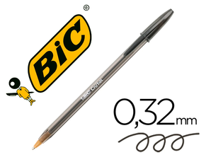 Pack 5 uds. Bolígrafo Bic Cristal Negro