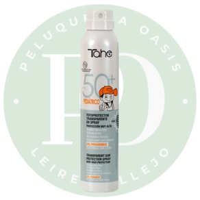 Fotoprotector solar transparente en spray pediátrico Sun Protect 50+ Tahe