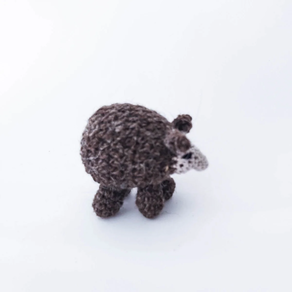 Oveja Marron Amigurumi peluche 