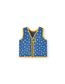 CHALECO FLOTADOR APRENDIZAJE LUNARES NAVY 11-15 KG-TALLA XS - Btbox