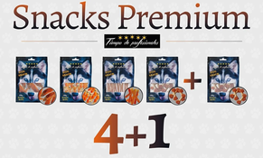 SNACK PERRO-PESITA DE POLLO 100grs -4 UNIDADES + 1 GRATIS