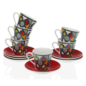 Juego tazas de café solo Baldosa de Bilbao