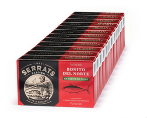 Conserva de Bonito del Norte en aceite de oliva 112g - 12 latas - SERRATS