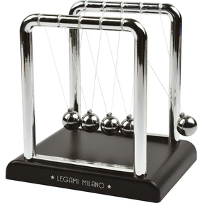 Newtonen pendulua, kolore anitzekoa, ABS materiala eta altzairua, 9x9 cm