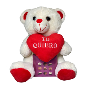 CESTA OSITO "TE QUIERO" Y BOMBONES