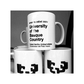 TAZA PORCELANA BLANCA BASQUE COUNTRY