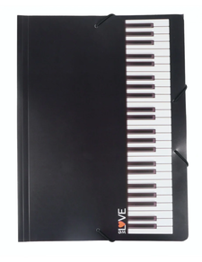 Regalo música: Carpeta Negra Solapas Teclado