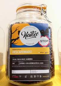 Café de ESPECIALIDAD de KAITXO. DESCAFEINADO (500 gr)
