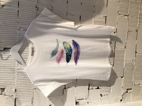 Camiseta plumas