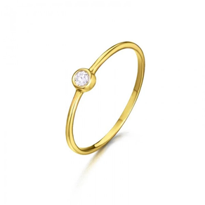 Sortija oro amarillo con diamante 0,05ct.