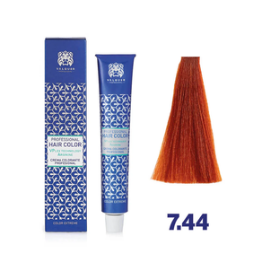 Tinte 7.44 Rubio Medio Cobrizo Intenso - 60 Ml