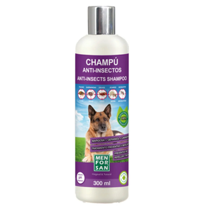 Champú anti-insectos perros