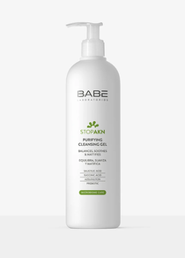 BABE STOP AKN LIMPIADOR PURIFICANTE 400 ML PIEL MIXTA-GRASA GEL LIMPIADOR REFRESCANTE ROSTRO