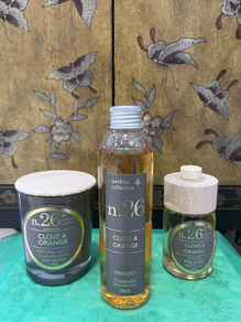 SET MIKADO CERABELLA: mikado, recambio y vela.- Clove & orange