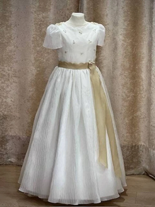 Vestido comunión bordados color