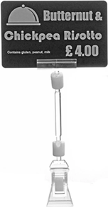 Porta tarjetas pinza 8 cm