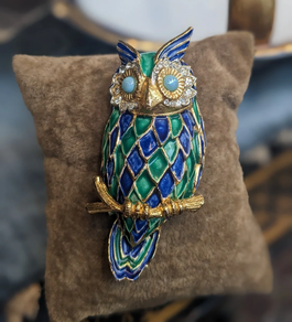 Broche vintage "Búho"