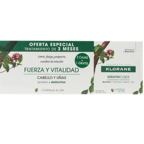 KLORANE KERATINCAPS FUERZA Y VITALIDAD CABELLO Y UÑAS.  OFERTA TRATAMIENTO DE 3 MESES