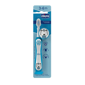 CHICCO CEPILLO DENTAL INFANTIL 3-6 AÑOS AZUL