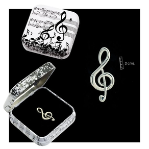 Regalo música: Pin Clave de Sol Musica