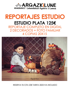 Sesión de fotos de estudio (Plata)