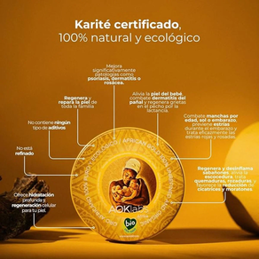 AOKlabs - Manteca de Karite Pura, Oro Africano - Sin Refinar, 100% Pura, Ecológica, Sin Aditivos - Hidrata, Regenera y Repara Piel y Cabello