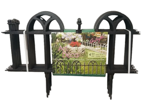 CERCADO PARA JARD�N 4 PIEZAS DE 60CM ALTURA DE 26CM