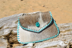 Clutch Boho Piel