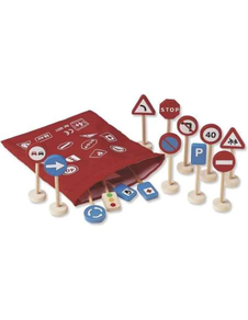 Juego 16 señales de madera Goula 