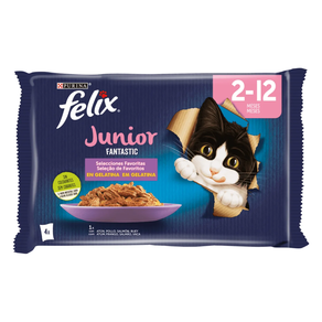 FELIX FANTASTIC JUNIOR GELATINA 4X85GR