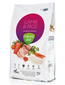 NATURA DIET DOG CORDERO Y ARROZ 3KG