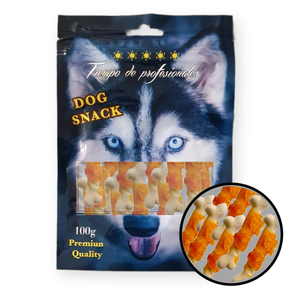 SNACK PERRO- HUESITOS DE CALCIO 100grs