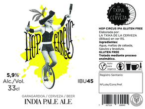 HOP CIRCUS. IPA gluten free