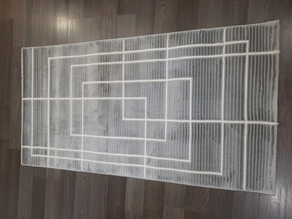 Alfombra Itziar gris 67 x 130