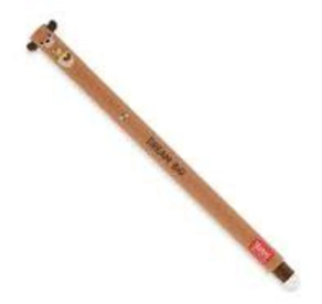 BOLIGRAFO BORRABLE LEGAMI OSITO MIEL TINTA ROJA 