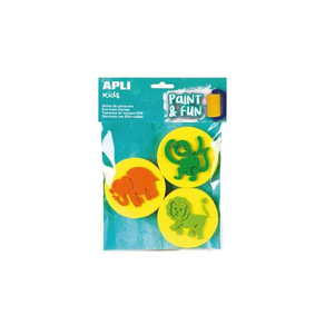 Sellos goma EVA animales 3 unidades