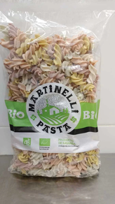 Pasta Fusilli 6 Colores BIO de Martinelli 