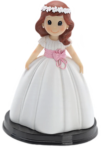 FIGURA TARTA COMUNIÓN NIÑA FAJÍN