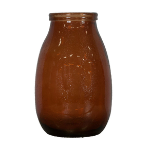 Jarrón cristal reciclado rojo 18X28