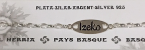 Pulsera en plata de Ley para  IZEKO