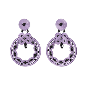 Soutache Malva Real eta Azabache maldak