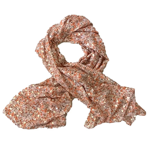 Foular con detalles en brillo dorado