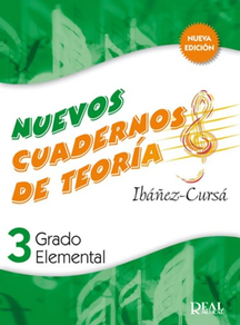 Libro Musica: Nuevos cuadernos de teoría 3 Ibañez Cursa Edit. Real Musical