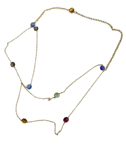 Collar Largo y Doble de Cadena 