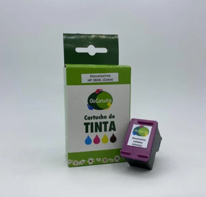 Cartucho de tinta negra HP 302XLBK compatible.